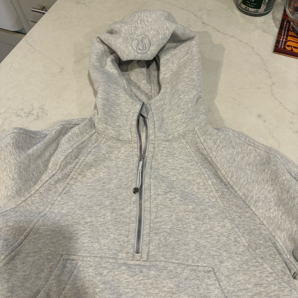Lululemon woman’s Gray Half-Zip Scuba Hoodie
